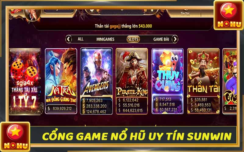 Cổng game nổ hũ uy tín Sunwin